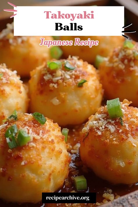 Takoyaki Balls Japanese Takoyaki Recipes, Easy To Make Japanese Snacks, Japanese Recipe Ideas, Takoyaki Recipe, Chili Ideas, Japanese Food Dishes, Popular Japanese Snacks, Chili Soup Recipe, Japanese Food Recipes