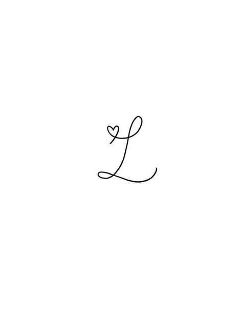 Letter L Tattoo Ideas Initials, L Tatoos Initial, L Heart Tattoo, Letter L Tattoo Ideas, L Initial Tattoo, L Tattoo Letter, Letter L Tattoo, Mutterschaft Tattoos, Tattoos Abstract