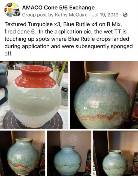 Textured Turquoise Glaze Combos, Amaco Textured Turquoise Combinations, Blue Rutile Glaze Combinations, Textured Turquoise Glaze Combinations, Turquoise Combinations, Amaco Textured Turquoise, Textured Turquoise Glaze, Blue Rutile Glaze, Pottery Glaze Combinations