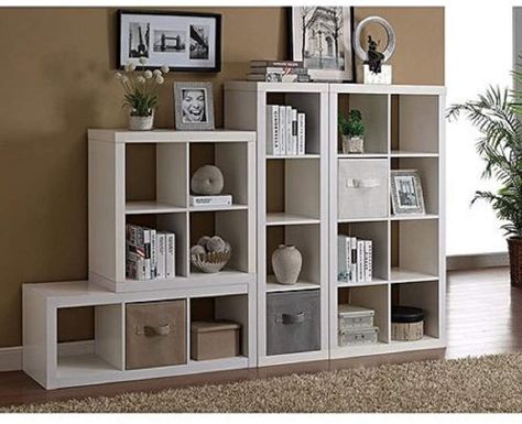 Cube Bookcase, Cubby Storage, Cube Organizer, Studio Apartment Decorating, Homes And Gardens, Cube Storage, Storage Organizer, Better Homes And Gardens, Better Homes