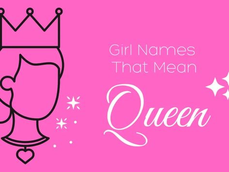 Every girl deserves to enjoy life like a queen. Go ahead and lay that foundation for the life of royalty by selecting a moniker from this list of girl names that mean queen. From Rhiannon to Regina and beyond, each option is feminine and beautiful. #girlnames #babynames Names That Mean Queen, Queen Names, Words In Other Languages, List Of Girls Names, Name Quotes, Spanish Names, Irish Names, African Origins, Baby Names And Meanings