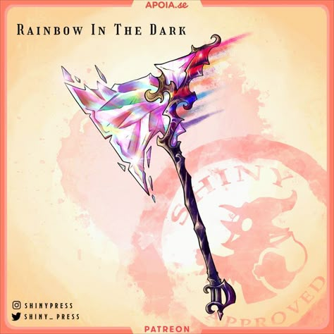 Get hundreds of items, inventive monsters, maps, and more on our patreon! #dnd #homebrew #dndhomebrew #magicitem #fantasyitem #dndmagicitem #dungeondanddragons #shinypress #5e #dnd5e #axe #fighter #barbarian #dio #rainbow #rainbowinthedark Dnd Homebrew, Dungeon Master's Guide, Dnd Classes, D D Items, Types Of Swords, Dnd 5e Homebrew, Dnd Dragons, Fantasy Props, Cool Swords