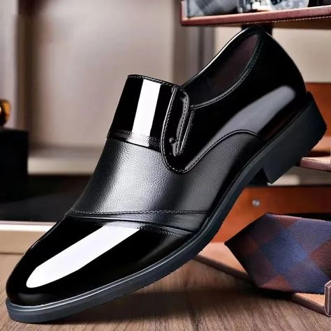 Smarter Shopping, Better Living! Aliexpress.com Luxury Men's Shoes With Rubber Sole For Semi-formal Occasions, Semi-formal Patent Leather Wingtip Shoes, Luxury Men's Brogue Shoes For Semi-formal Events, Masculine Semi-formal Dress Shoes With Leather Sole, Luxury Semi-formal Men's Shoes With Rubber Sole, Men's Wedding Shoes, Business Casual Shoes, Oxford Shoes Men, Shoe Size Chart