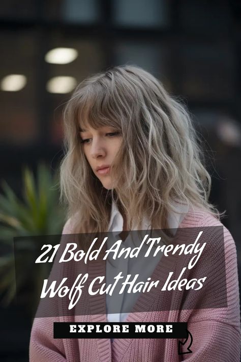 Discover the trendy Wolf Cut Hairstyles that will elevate your look this season! Whether you want to rock a wolf cut hair long style or keep it chic with a classic wolf cut hair, we've got you covered. Embrace the edgy vibe of this versatile haircut and unleash your inner fierce self. From subtle layers to bold bangs, there's a wolf cut style for everyone. Step up your hairstyle game and show off your wild side with these fabulous Wolf Cut Hairstyles! Wolf Cut Shaggy Hair, Wolf Bangs, Wolf Cut Style, Bold Bangs, A Wolf Cut, Wolf Cut Hairstyles, Versatile Haircut, Wolf Cuts, Subtle Layers