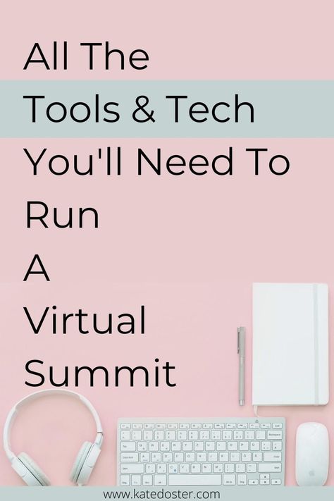 Are you thinking about having a virtual summit but feel overwhelmed? No need to worry these are the tech and tools we used to stay organized, host the summit, streamline all the processes, and more. #summit #tech #thebig3summit Time Management Apps, Virtual Summit, Small Business Strategy, Create Online Courses, Product Based Business, Email List Building, Dream Business, Tech Tips, Productivity Tips