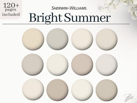 HydeInteriorsUK - Etsy Japandi Color Palette, White Interior Paint, Sherwin Williams Color Palette, Sherwin Williams Paint, Cottage Interior Design, Diy Paint Projects, Best White Paint, Sherwin Williams Colors, House White