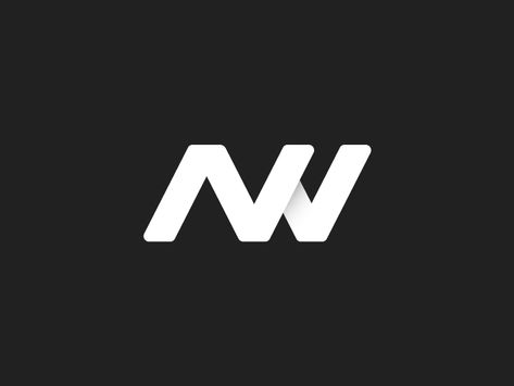 Logo Design for @Nashatwork   Some of my stuff: Instagram | Twitter | Facebook Nova Logo Design, Nw Logo, Aw Logo, Airline Branding, Nova Logo, Logo Typo, V Logo Design, Trendy Logo Design, Green Logo Design