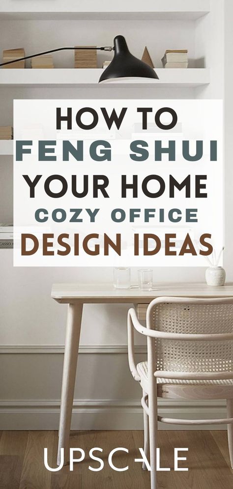 Feng shui is the practice of arranging the pieces in living spaces to create balance with the natural world. Find out which Feng shui layout works best for your home office here in Upscale Interiors. Work Desk Feng Shui, Feng Shui Desk Layout, Feng Shui Desk Placement, Feng Shui Small Living Room, Zen Office Ideas, Natural Office Design, Feng Shui Office Layout, Desk Feng Shui, Feng Shui Your Desk