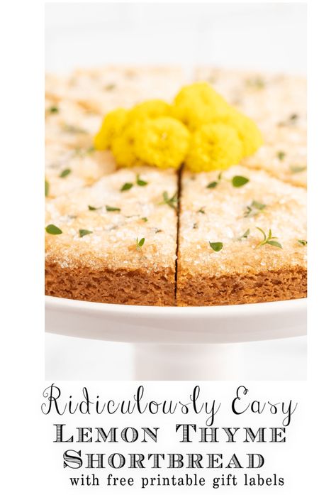 This lemon thyme shortbread is not only ridiculously easy to make, it's also melt-in-your-mouth delicious and ALWAYS brings rave reviews! #lemonshortbread, #lemonthymeshortbread, #easylemonshortbread, #easyshortbreadcookies via @cafesucrefarine Thyme Shortbread, Raspberry Coulis, Lemon Thyme, Melt In Your Mouth, Shortbread Cookies, Just Desserts, Thyme, Recipe Ideas, Cookie Recipes