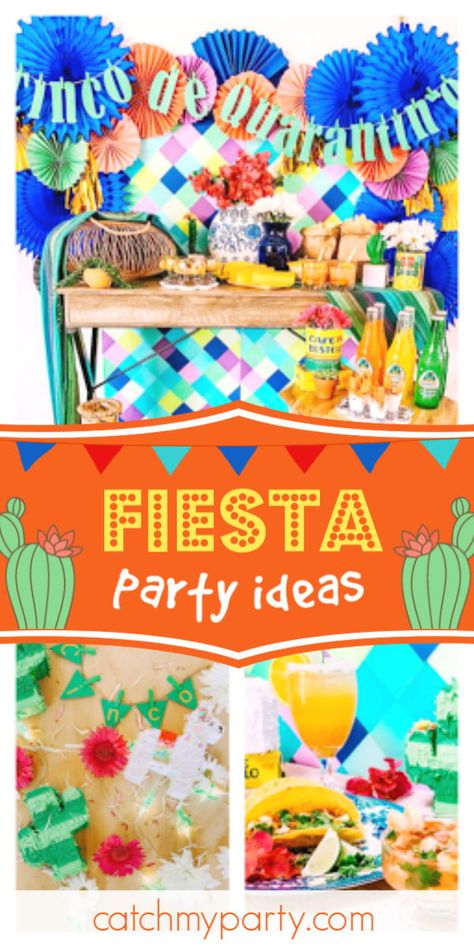 Fiesta Party Ideas, Summer Party Planning, Cactus Balloon, Taco Twosday, Party Sides, Birthday Fiesta, Fiesta Cake, Fiesta Birthday Party, Gazebo Wedding