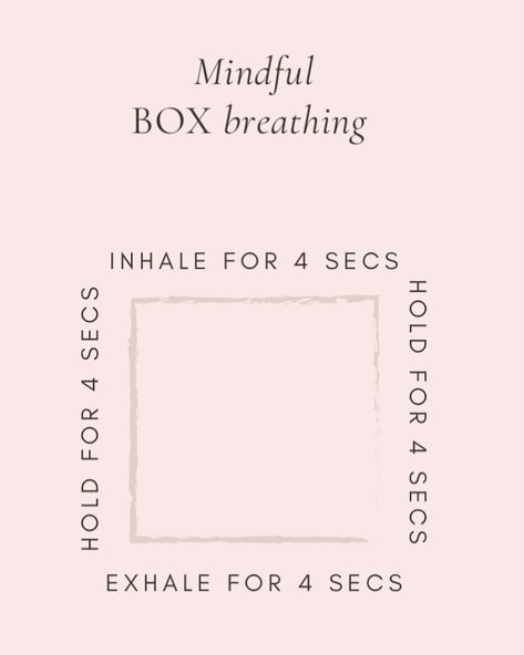 Tuesday Tips✌🏼 BOX BREATHING 💫 One of my favorite ways to add some quick and easy mindful breathing into my day. Here are four reasons why it’s so effective: 1. Focus and Presence: The rhythmic pattern of inhaling, holding, exhaling, and holding again helps center your attention and anchor you to the present moment. This structured approach minimizes distractions and encourages mental clarity. 2. Stress Reduction: By regulating your breath and slowing your heart rate, box breathing can ... Box Breathing, Mindful Breathing, Tuesday Tips, Rhythmic Pattern, The Present Moment, Present Moment, Mental Clarity, My Day, Heart Rate