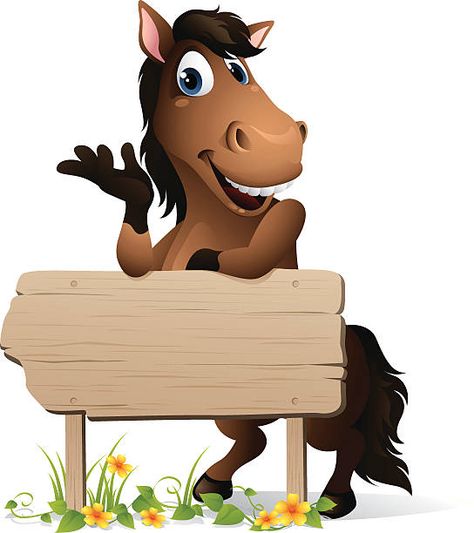 33 Happy Horse Cartoon With Blank Sign Illustrations & Clip Art Smiling Horse, Cartoon Donkey, Laughing Horse, Horse Clip Art, Cartoon Horse, Horse Cartoon, Happy Horse, Baby Pony, Horse Clipping