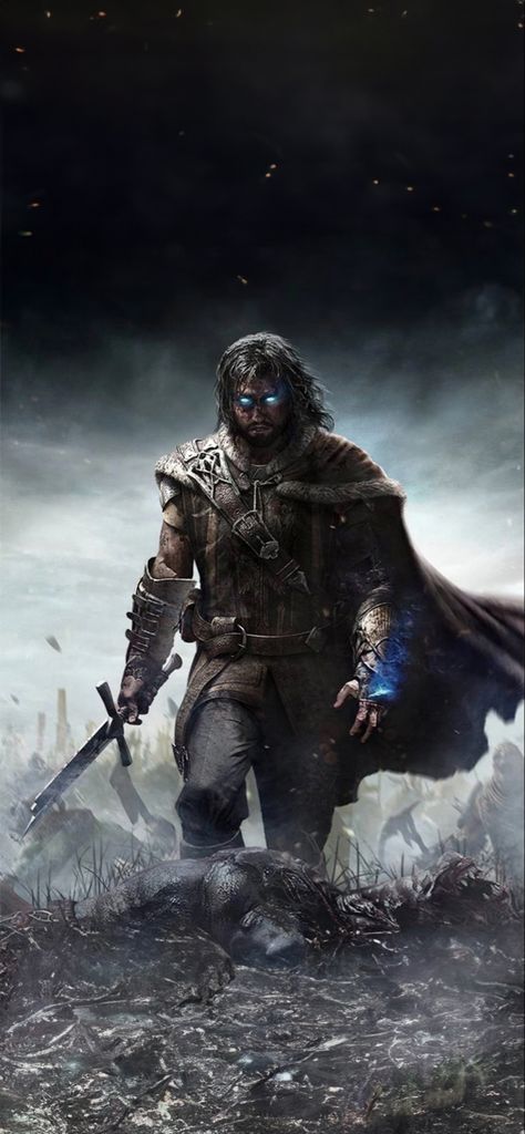 Shadow of Mordor iPhone Wallpaper Size: 828 x 1972 Media Sombra, Middle Earth Shadow, Spirit Of Vengeance, Shadow Of Mordor, Mythical Beast, Middle Earth, Lord Of The Rings, Tolkien, Gaming Pc