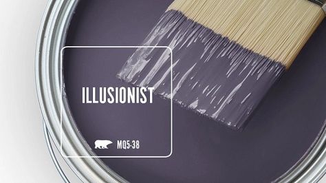 ILLUSIONIST MQ5-38 | Behr Paint Colors Purple Behr Paint Colors, Purple Interior Paint Colors, Behr Purple Paint Colors, Bear Paint Colors, Mint Green Room, Green Room Design, Best Bathroom Paint Colors, Purple Paint Colors, Behr Marquee