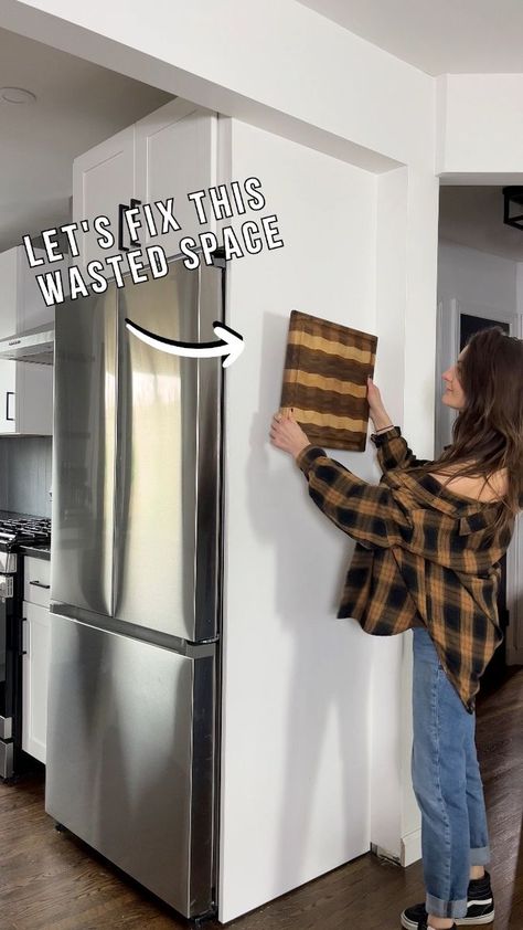 Easy DIY Small Kitchen Storage Idea! #diy #woodworking #organization | DIY Huntress | Giulio Cercato · Good Intentions Diy Wooden Shelves, Woodworking Organization, Small Kitchen Layouts, Small Kitchen Storage, Storage Idea, Diy Kitchen Renovation, New Kitchen Designs, Good Intentions, Organization Diy