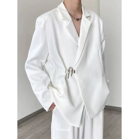 White Semi Formal Outfit Men, Male White Outfit, Feminine Man Outfit, White Outfit For Men, Black Leather Jacket Men, Semi Formal Outfit, Fashion Models Men, Sparkly Outfits, Classy Outfits Men