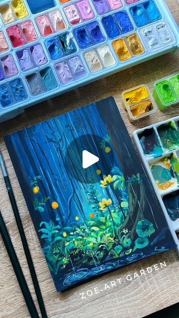 Diep Ly on Instagram: "A lovely palette creates a magical forest painting. 🎨🌟🌿
.
#art #painting #gouachepainting #gouache #himigouache #magicalforest #darkforest #gouacheart #artistic #forestpainting #aesthetic #ａｅｓｔｈｅｔｉｃ #goodvibes" Gouache Art Inspiration, Gouache Art, Forest Painting, Magical Forest, Dark Forest, Gouache Painting, Forest, Instagram, Art