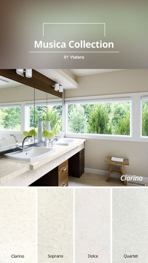 Design your commercial&residential spaces with our VIATERA Clarino quartz surface! Regal and polished, sharp and sophisticated. A warm white background is elegantly contrasted with a chorus of gold toned veins, making for a concerto of subtle shades. #VIATERA #goldquartzsurface #whitequartzsurface #goldmarbleinterior #marblecountertop #marbleinterior #kitcheninterior #kitcheninspiration #LXHausys Clarino Quartz, Gold Veins, Marble Interior, Quartz Worktops, Quartz Surfacing, Quartz Counter, Gold Marble, White Quartz, Marble Countertops