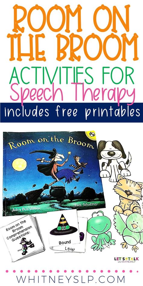 Witch Activities, Halloween Speech Activities, Room On The Broom Activities, Halloween Speech Therapy Activities, Speech Lessons, Speech Therapy Activities Preschool, Activities For Speech Therapy, Speech Therapy Crafts, Speech Therapy Tools