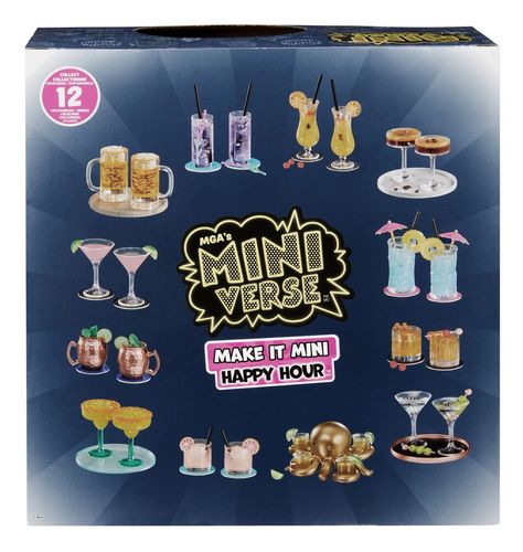 MGA's Miniverse Make It Mini Happy Hour cocktails Make It Mini Verse, Mini Verse, Real Littles, Girls Playhouse, New Barbie Dolls, Olivia Jade, Harry Potter Potions, Mini Brands, Mini Spa