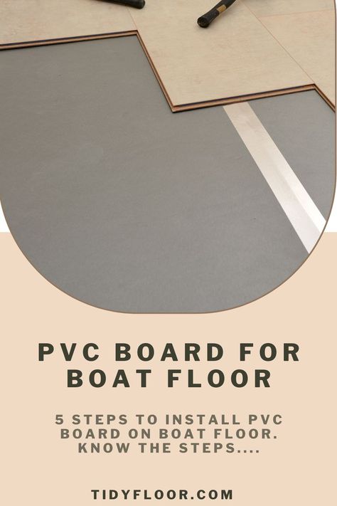 Most of us would want a boat flooring that doesn’t rot, damage, or corrode easily. When these are the considerations, PVC board boat flooring can be your top choice. Though not used vastly, I have seen boats with PVC board flooring that have lasted for years. Diy Boat Flooring Ideas, Boat Flooring Ideas, Board Flooring, Cheap Boats, Cheap Flooring, Pvc Board, Diy Flooring, Houseboat, Waterproof Vinyl