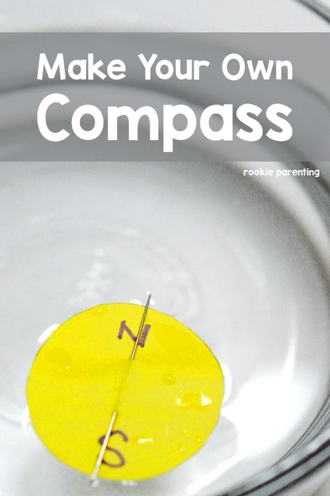 Compass For Kids, Compass Games For Kids, Magnet Stem, Compass Stem Activity, Compass Rose Activities, Magnets Science, Earth's Magnetic Field, Science Camp, Science Club