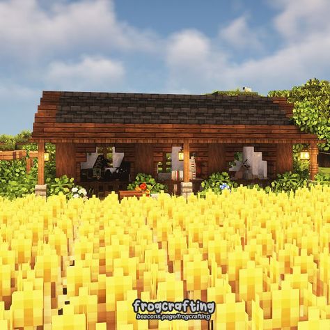 a stable for all your donkeys, horses, and llamas~!🌿🥰 #cottagecoreminecraft #cottagecore #cottage #minecraftcottage #minecraftaesthetic #aesthetic #aestheticminecraft #fairycore Stable Minecraft, Minecraft Horse Stables, Aesthetic Minecraft Builds, Minecraft Horse, Cottagecore Minecraft, Minecraft World, Minecraft Cottage, Horse Stable, Cottagecore Cottage