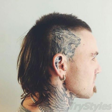 Skullet Haircut, Modern Mullet Haircut, Side Undercut, Extreme Hairstyles, Gentleman's Club, My New Haircut, Mullet Haircut, Mohawks, Haircut Men