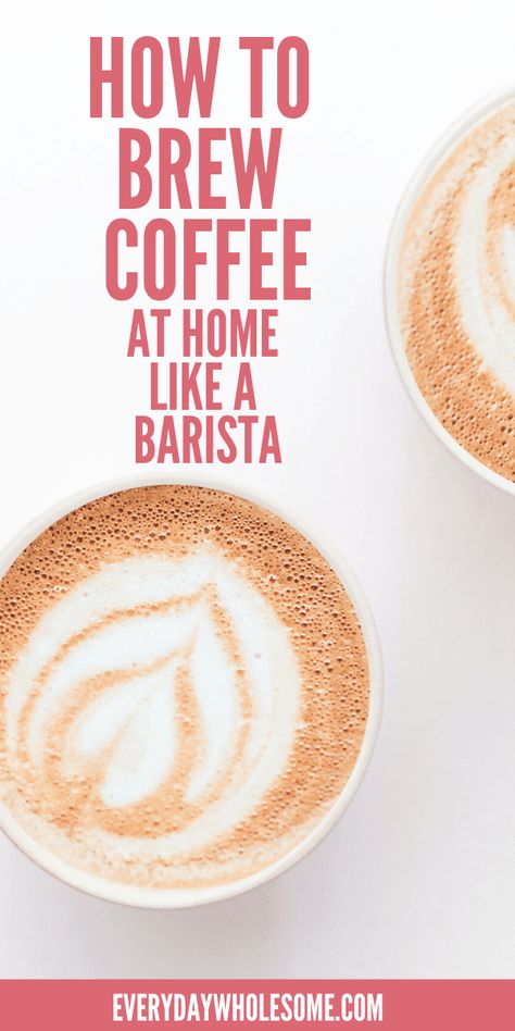 These are all my tips on how to brew or make coffee at home like a barista. Best Coffee At Home, Make Coffee At Home, Diy Kombucha, Home Barista, Coffee Brewing Methods, Homemade Soda, Dairy Free Alternatives, Natural Caffeine, Make Coffee