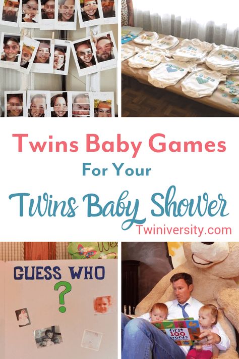 Twins Baby Games for Your Twins Baby Shower Twin Boys Baby Shower, Walk In Shower Ideas, Baby Animal Names, Twins Game, Twin Baby Boys, Boy Baby Shower Games, Twins Baby Shower Invitations, Twin Baby Girls, Twin Shower