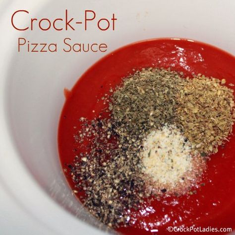 Sweet Pizza Sauce, Small Crock Pot, Crock Pot Pizza, Sweet Pizza, Easy Cook, Crock Pot Freezer, Pizza Sauce Recipe, Supper Ideas, Crock Pot Soup