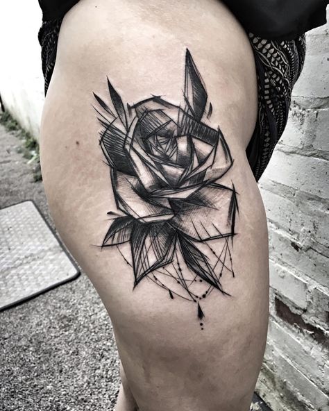 Inez Janiak (@ineepine) on Instagram: “Done at @london.tattoo Sketch Style Rose Tattoo, Men's Rose Tattoo, Sketchy Rose Tattoo, Sketch Style Tattoos Men, Forearm Tattoos Sketch, Sketch Tattoo Sleeve, Sketch Tattoo Design Men, Tattoo Sketches For Men Forearm, Sketchy Tattoo Style