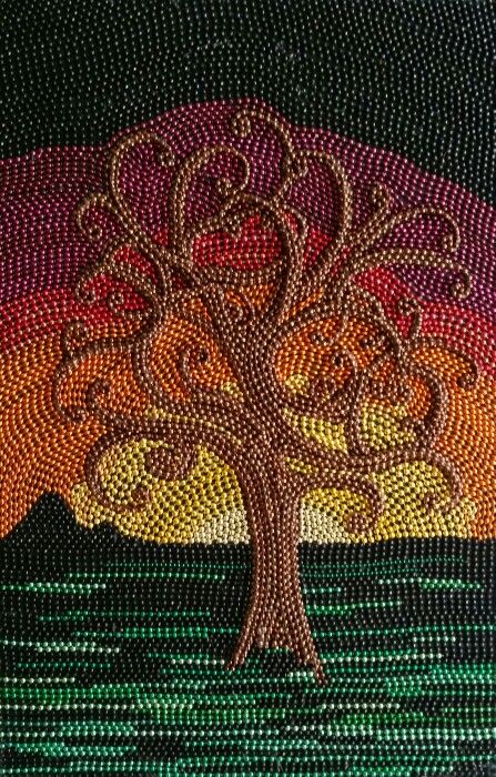 Mardi Gras bead art. 36 × 24 created by Kelly McCracken. Seed Bead Painting, Mardi Gras Bead Mosaic, Mardi Gras Beads Crafts, Mardi Gras Bead Art, Mardi Grad, Bead Mosaic, Bordados Tambour, Mardi Gras Crafts, Seed Bead Art