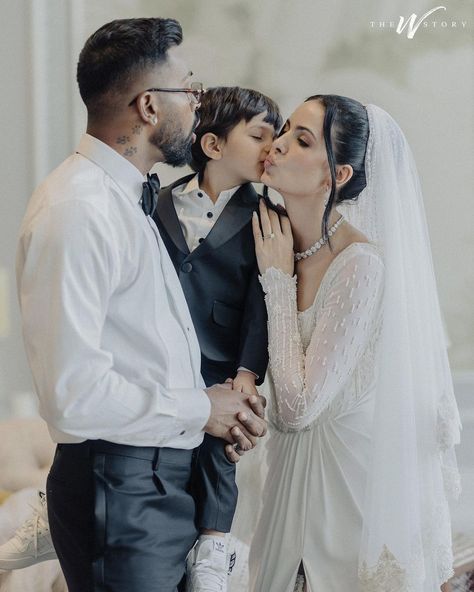 Indian cricketer, Hardik Pandya fulfilled his wife, Natasa Stankovic's wish of a grand wedding in 2023. The couple, who got married in an intimate wedding in the mid of a pandemic, renewed their wedding vows in a white wedding. The duo invited all the people who were close to their hearts. However, their son, Agastya, won hearts, but some netizens trolled the couple for the same. 
 
 On February 14, 2023, Hardik and Natasa took to their Instagram handle and shared gorgeous pictures from Natasa Stankovic, Hardik Pandya, Wedding Renewal Vows, Parents Wedding, Ms Dhoni, Christian Wedding, Marriage Ceremony, Hindu Wedding, Udaipur