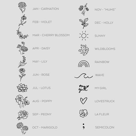 Pretty Doodles, Tattoo Placements, Tato Henna, Virgo Tattoo, Geometric Tattoos, Inspiration Tattoos, Small Meaningful Tattoos, Birth Flower Tattoos, Neck Tattoos