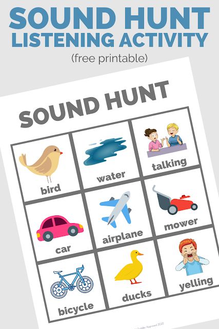 Pre-k - 5th grade. This activity could really be used for any age. Students can go outside during class or complete this for homework. Items can be modified to include classroom sounds. There are also videos on Youtube which allow students to listen and guess what sound they are hearing. Videos could be used in correspondence with this sound hunt as a sort of listening bingo. Sound Scavenger Hunt, Listening Skills Activities, Listening Activities For Kids, Phase 1 Phonics, Listening Games, Music Activities For Kids, Senses Preschool, Senses Activities, Life Skills Activities