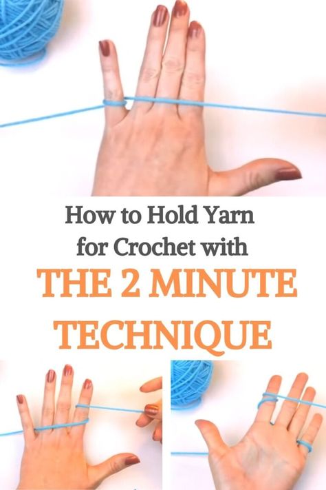 How To Hold Yarn When Crocheting, Learn Crochet Beginner, Dinosaur Patterns, Makerspace Ideas, Loopy Yarn, Easy Beginner Crochet Patterns, Beginning Crochet, Yarn For Crochet, Crochet Diy Tutorial