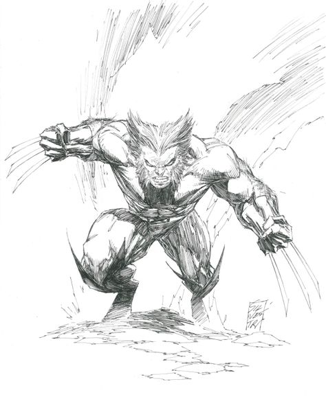 Marc Silvestri Art, Silvestri Art, Wolverine Images, Marc Silvestri, Wolverine Artwork, Black And White Comics, Marvel Drawings, Comic Characters, Comic Book Pages