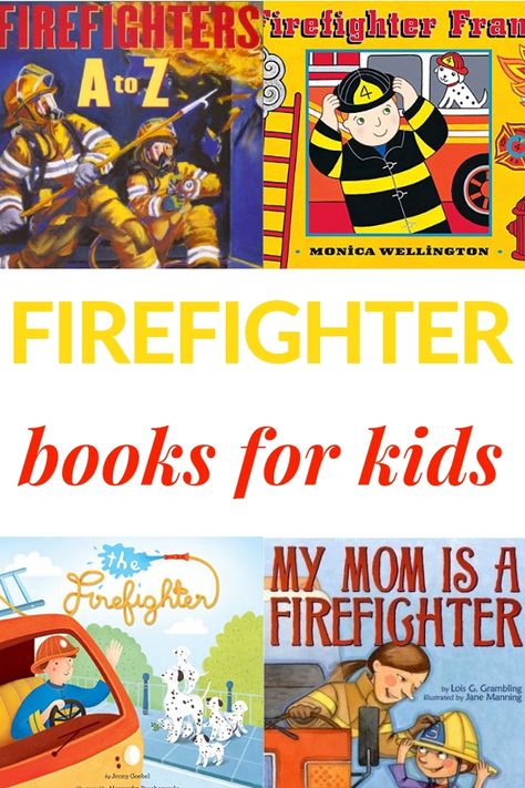 This great list of children's books about firefighters is perfect for the preschool crowd. You'll also find books about fire trucks and fire-themed ideas. #preschoolbooks #booksforkids #preschool #firefighters #firepreventionweek Teaching Safety, Fire Safety Preschool, Easy Chapter Books, Fire Safety Week, Fire Prevention Week, Touch And Feel Book, Firefighter Family, Community Helpers Preschool, Safety Week