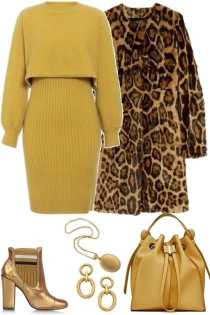 Mustard Yellow Winter Outfit, Yellow Sweater Dress, Mustard Outfits, March Fashion, Jw Outfits, Fashion Profile, Mustard Fashion, Yellow Outfits, Dinner Party Outfits