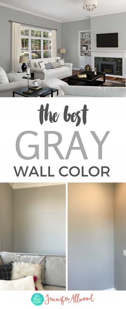 The best GRAY wall color by Jennifer Allwood #graypaintcolors #lightfrenchgray #sherwinwilliams #homecolors #wallcolors SHERWIN WILLIAMS LIGHT FRENCH GRAY Gray Wall Color, Grey Paint Living Room, Jennifer Allwood, Grey Walls Living Room, Grey Wall Color, Living Room Wall Color, Room Wall Colors, French Country Living Room, Light Grey Walls