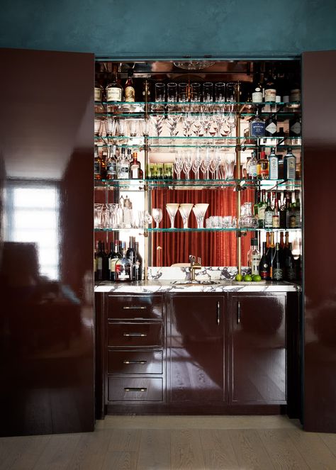 Brooklyn Loft — Pappas Miron Glass Doorknobs, Brooklyn Loft, Manhattan Loft, Color Palette Living Room, Room Bookshelf, Thick Curtains, Mirror Backsplash, Lime Paint, Brooklyn Apartment