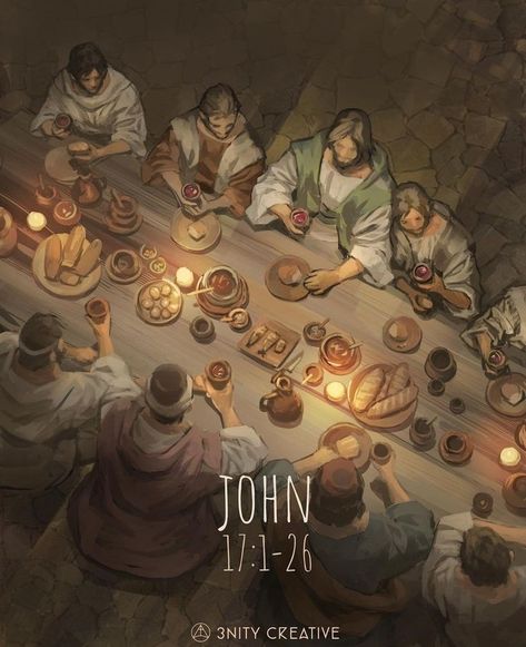 Biblical Artwork, Christian Illustration, Jesus Artwork, Jesus Christ Artwork, Bible Illustrations, Jesus Christ Art, Christian Artwork, Prophetic Art, The Last Supper