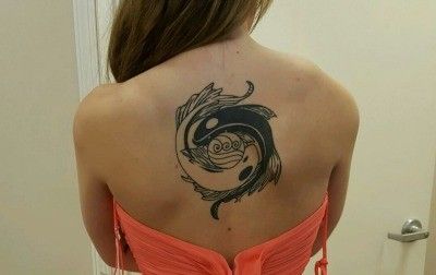 Water Tribe Tattoo, Aang Tattoo, Tui And La, Tribe Tattoo, Tattoo Fish, Avatar Tattoo, La Tattoo, Koi Tattoo, Water Tribe