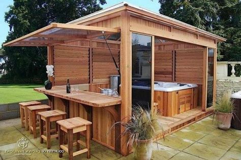 Hot Tub Privacy Ideas, Hot Tub Privacy, Privacy Ideas, Hot Tub Designs, Hot Tub Patio, Outdoor Hot Tub, Hot Tub Gazebo, Gazebo Plans, Hot Tub Backyard