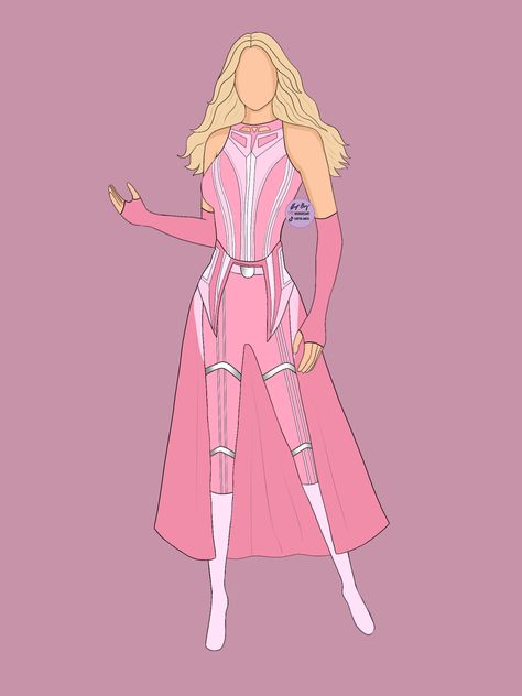 Super Hero Outfits Pink, Superhero Suits Pink, Feminine Superhero Suit, Pink Super Hero Suit, Pink Superhero Suit Female, Pink Superhero Suit Design, Superhero Suit Design Female Pink, Pink Hero Costume, Super Hero Suits Designs Female