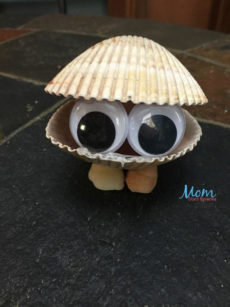 Shell Crafts Kids, Decor Marin, Seashell Art Diy, Shell Animals, Sea Shells Diy, Beach Themed Crafts, Paint Crafts, Seashell Projects, Shells Diy