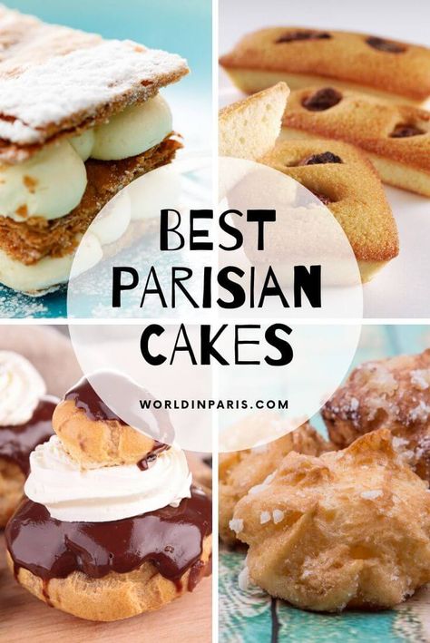 Paris Food Market, Parisian Cake, Paris Desserts, Paris Food Guide, French Cuisine Recipes, French Pastries Recipes, Desserts Around The World, The Best Cakes, Paris Cakes