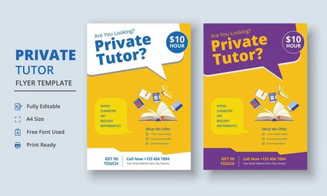 Private Lessons Flyer, Home Tuition Poster, Tuition Poster Design, Tuition Flyer, Tutor Flyer, Tuition Poster, Course Poster, Education Flyer, Private Tutor