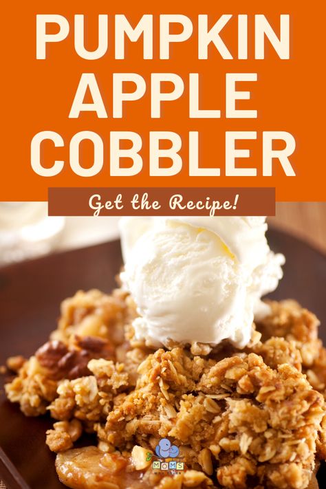 Since the holidays are here, why not celebrate with a seasonal cobbler or two? This pumpkin apple cobbler recipe is a fresh fall variation your family is sure to love. | Moms Who Think Pumpkin Apple Cobbler, Pumpkin And Apple Cobbler, Healthy Pumpkin Cobbler, Homemade Pumpkin Recipes, Keto Pumpkin Pecan Cobbler, Apple Cobbler Vegan, Pumpkin Pecan Cobbler 12 Tomatoes, Dessert Muffins, Pumpkin Drink Recipes